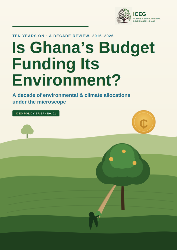 ICEG Policy Brief No. 01 – Ten Years On: Is Ghana’s Budget Funding Its Environment?
